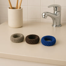 Tyre Shape Hair Rubber Bands Pack of 3 (Multicolour), Hair accessories