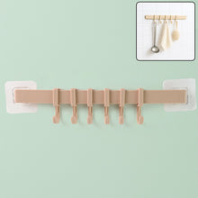 Self-Adhesive 6-Hook Wall Hanging Rack 