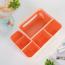 6-Compartment Desk Organizer – Multi-Function Storage for Tissue, Stationery, Remote & Mobile (Home/Office)