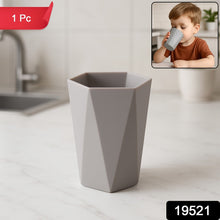 Compact Hexagon Plastic Drinking Glass